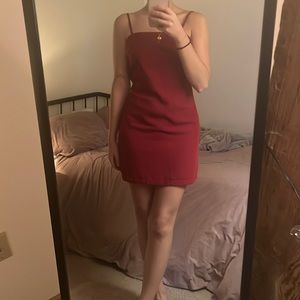 Red cocktail dress